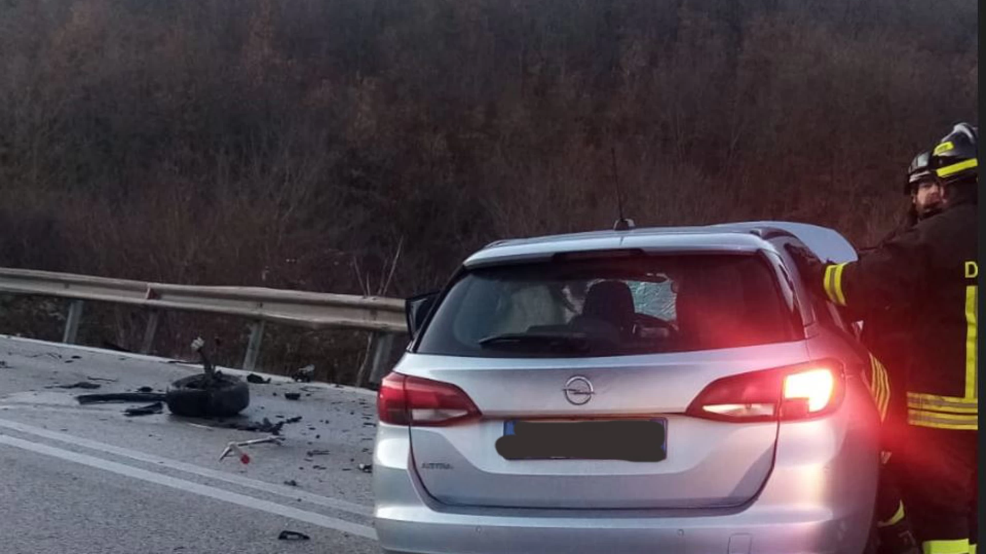 Castelpetroso: incidente sulla statale 17, coinvolte due automobili. Due feriti non gravi.